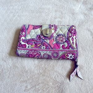 Vera Bradley turn lock wallet